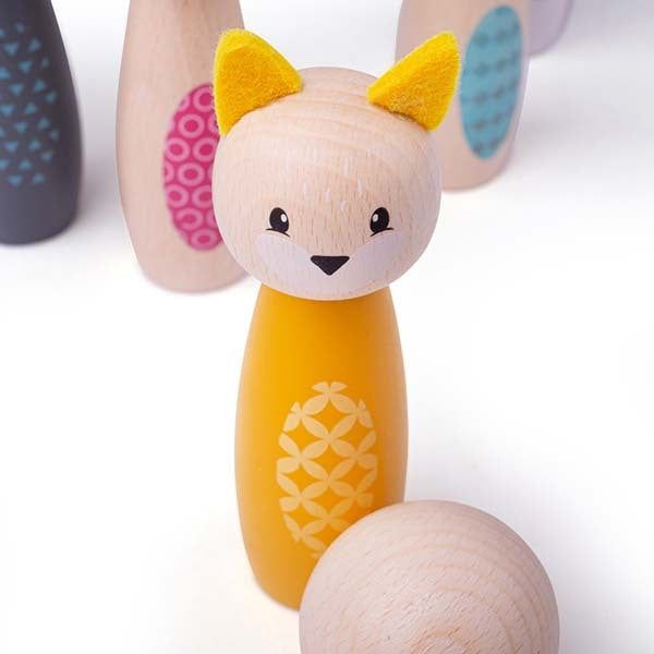 Bigjigs Toys Woodland Animal Skittles - McGrocer