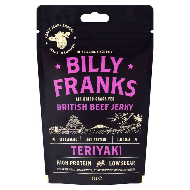 Billy Franks Teriyaki Beef Jerky   30g