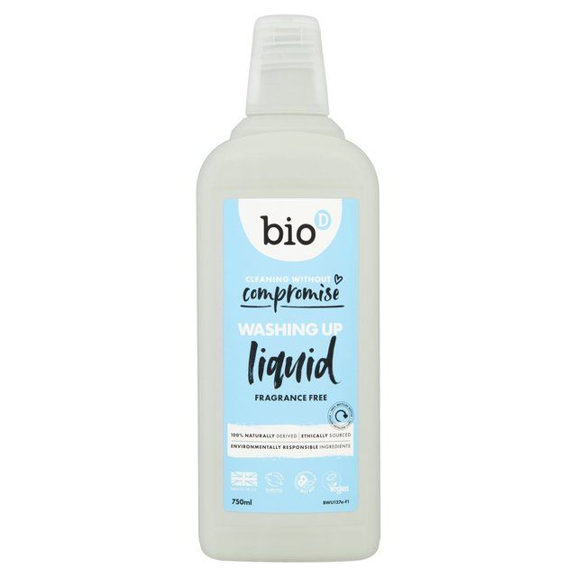 Bio-D Fragrance Free Eco Washing Up Liquid   750ml