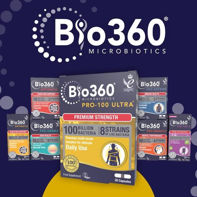 Bio360 Pro-100 Ultra Capsules from Natures Aid   30 per pack - McGrocer