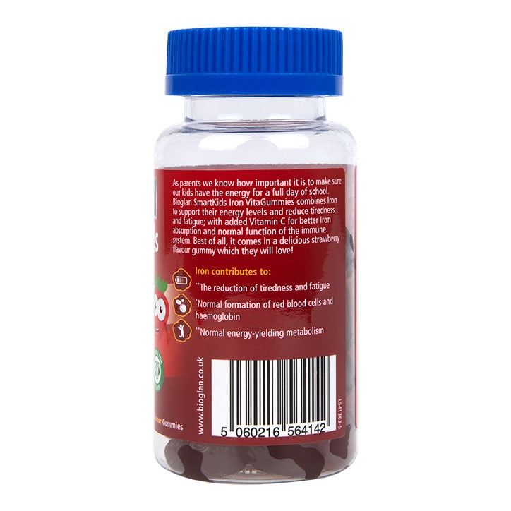 Bioglan SmartKids Iron with Vitamin C 30 Strawberry Flavour Gummies - McGrocer
