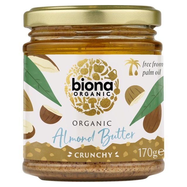 Biona Organic Almond Butter - Crunchy   170g