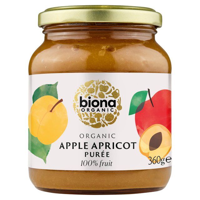 Biona Organic Apple Apricot Puree   350g