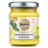 Biona Organic Horseradish Mustard   125g - McGrocer