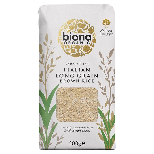 Biona Organic Long Grain Italian Brown Rice   500g