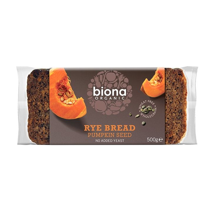 Biona Rye Pumpkinseed Bread 500g