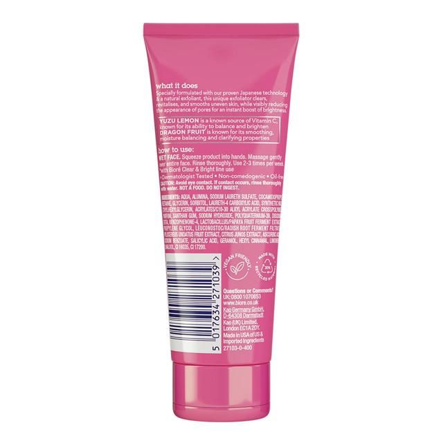 Biore Clear & Bright Resurfacing Scrub   100ml - McGrocer
