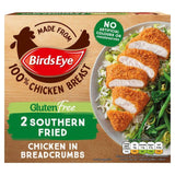 Birds Eye 2 Gluten Free Southern Fried Breaded Chicken Breast Steaks   180g - McGrocer