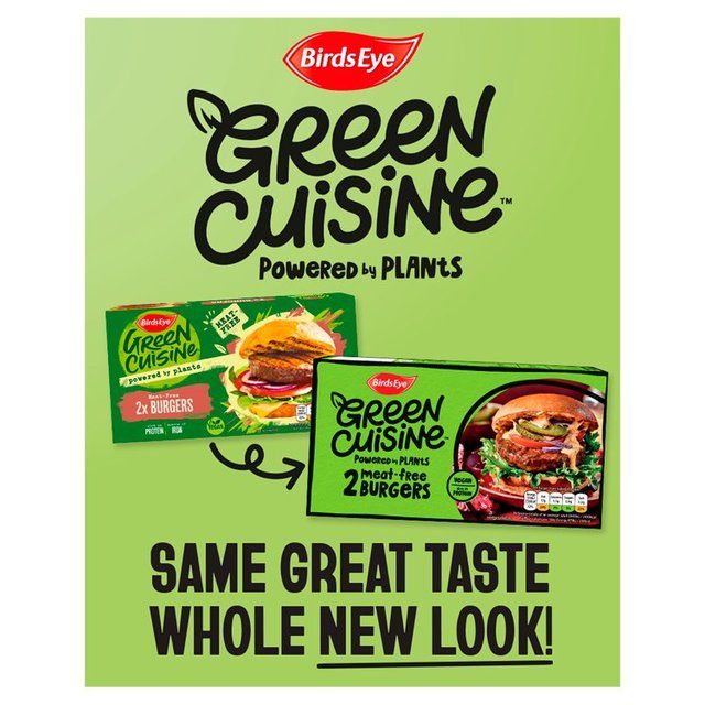 Birds Eye 2 Green Cuisine Vegan Burgers   200g - McGrocer