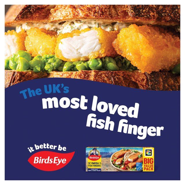 Birds Eye 30 MSC Breaded Omega 3 Fish Fingers   840g - McGrocer