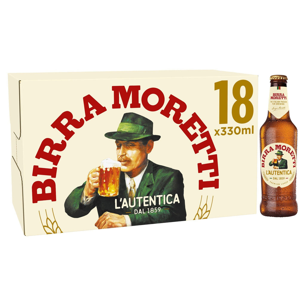 Birra Moretti Lager Beer Bottle 18x330ml