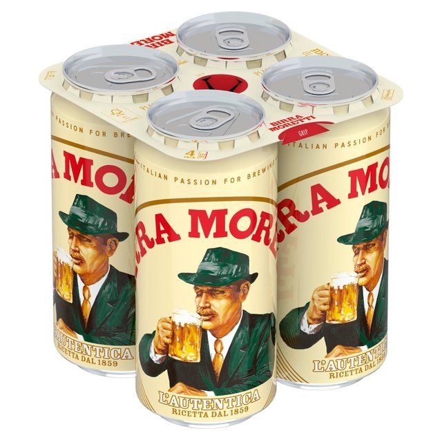 Birra Moretti Lager Beer Cans   4 x 440ml