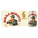 Birra Moretti Lager Beer Cans 6 x 330ml - McGrocer
