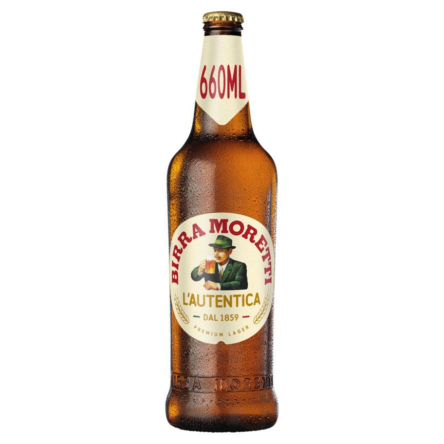 Birra Moretti Premium Lager Beer Bottle