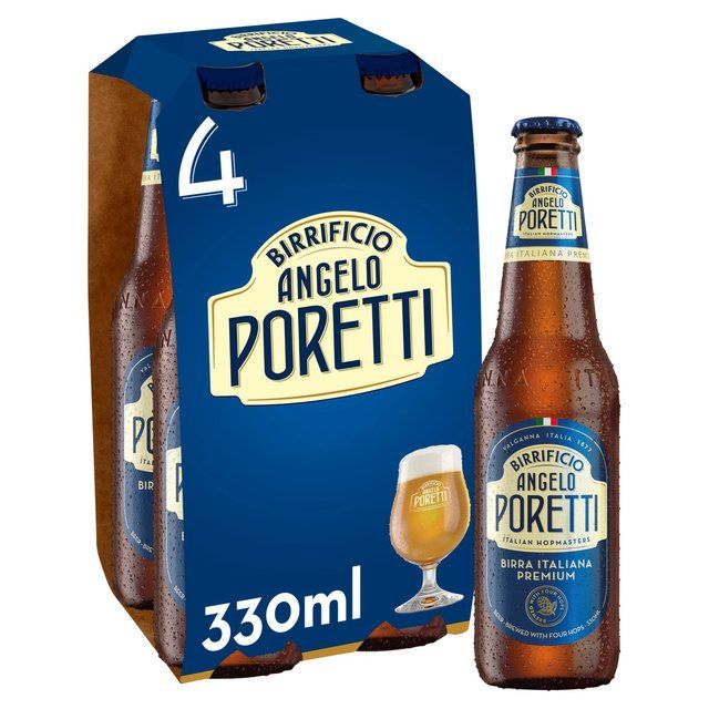 Birrificio Angelo Poretti Lager Beer Bottles   4 x 330ml