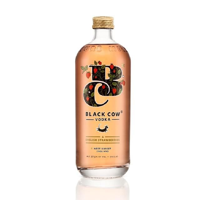 Black Cow & English Strawberries Vodka   70cl - McGrocer