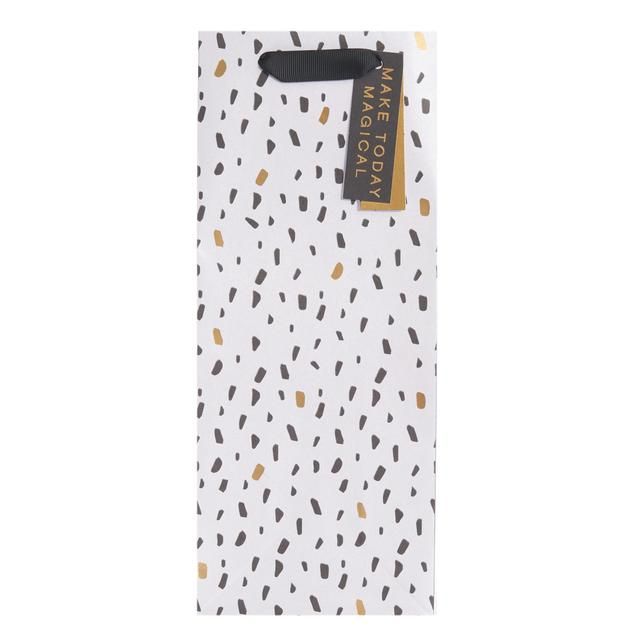 Black & Gold Bottle Gift Bag - McGrocer