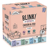 Blink! Kitten Wet Chicken & Fish Premium Fillets in Jelly Multipack Pouches   8 x 85g