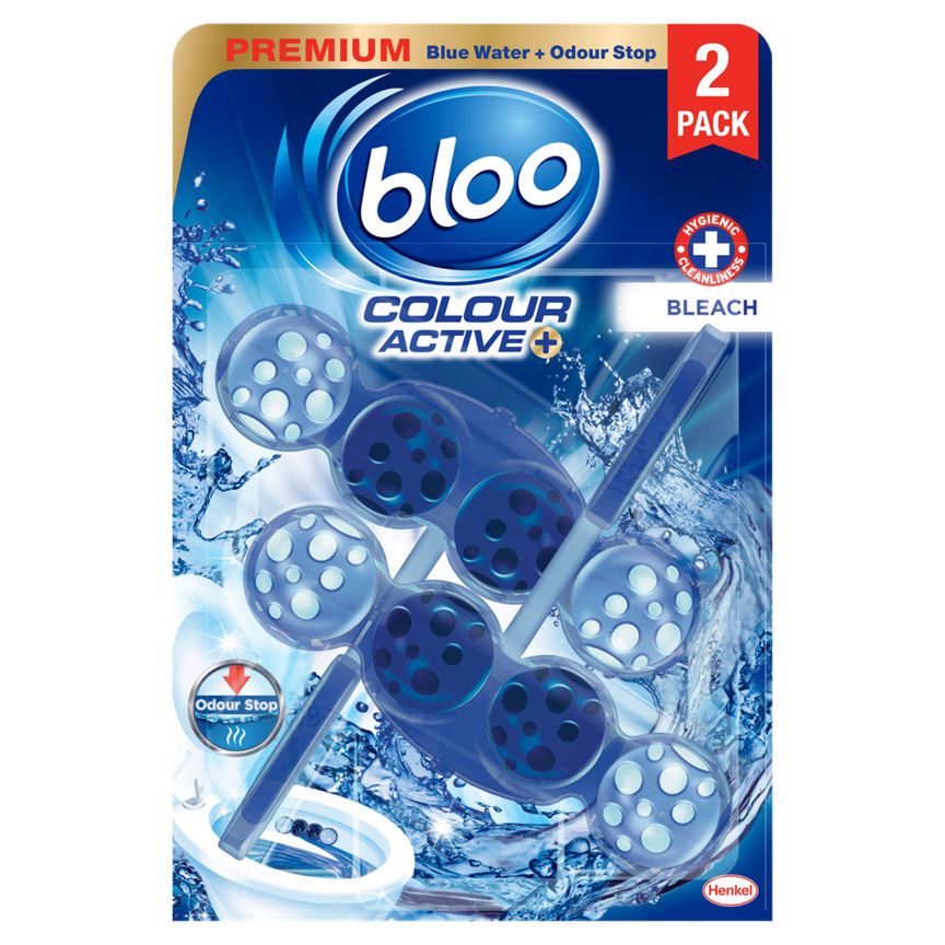 Bloo Colour Active+ Bleach Rim Blocks 2 x 50g