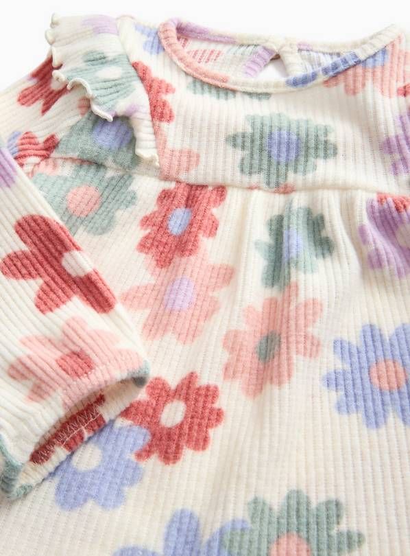 Bloom Floral Print Soft Knit Jumper & Leggings Up to 3 mths