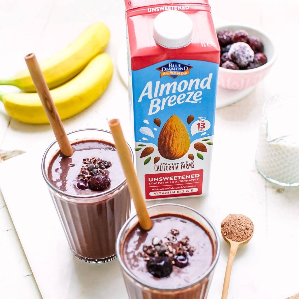 Blue Almond Unsweetened Almond Drink, 8 x 1L - McGrocer