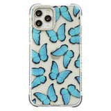 Blue Butterfly Shock Case iPhone 12 / 12 Pro  - McGrocer