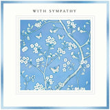 Blue Floral With Sympathy Card