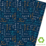 Blue Pluto Birthday Gift Wrap Sheets