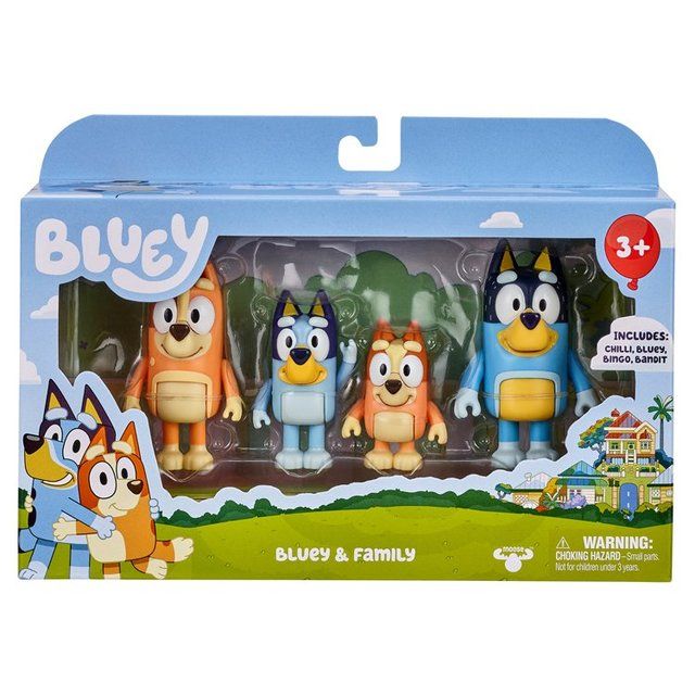 Bluey Figure 4 Pack - Family Pack