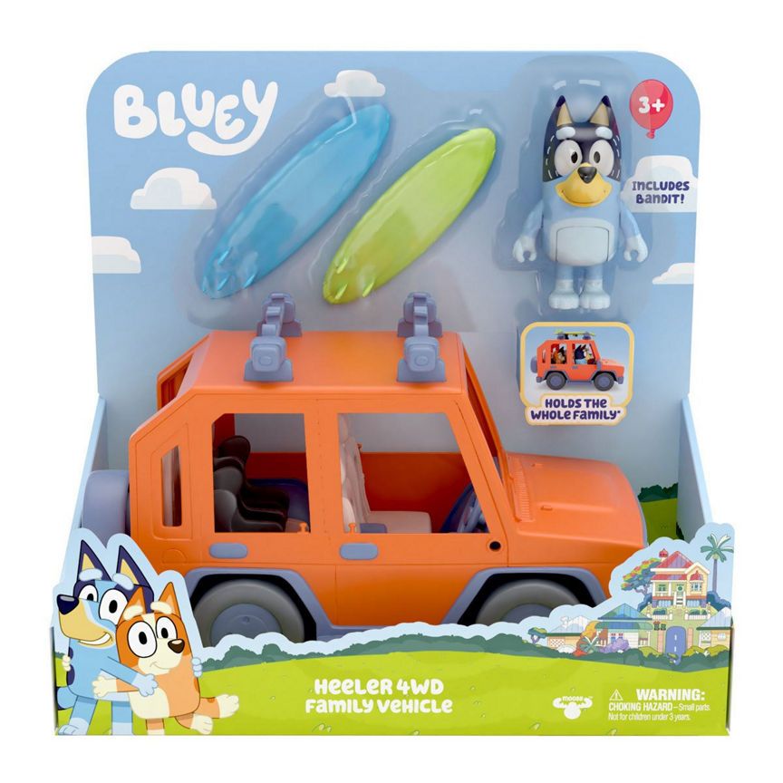 Bluey Heeler Family Vehicle - Includes Bluey Figure (Age 3+ Years)