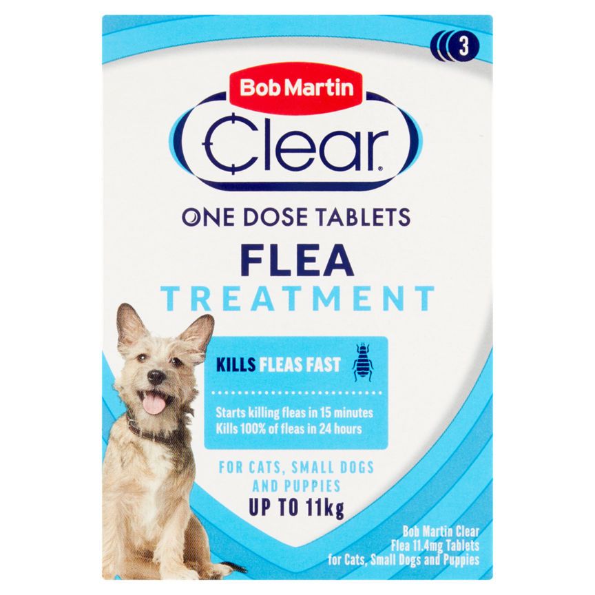 Bob Martin Clear Flea Tablets for Cats Small Dogs & Puppies