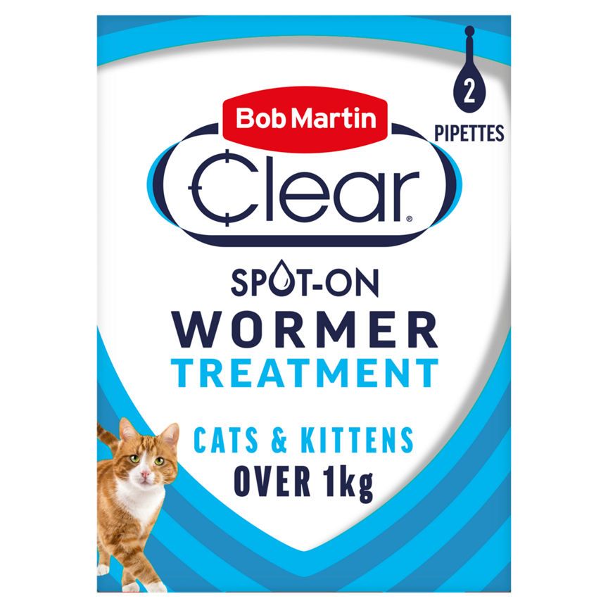 Bob Martin Wormer Spot-On Solution for Cats & Kittens Praziquantel - McGrocer