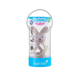 Bobbie Bunny Baby Teether Toy Cappuccino Grey