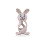 Bobbie Bunny Baby Teether Toy Cappuccino Grey