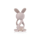 Bobbie Bunny Baby Teether Toy Cappuccino Grey