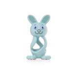 Bobbie Bunny Baby Teether Toy Eucalyptus Green