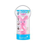 Bobbie Bunny Baby Teether Toy Rose Pink