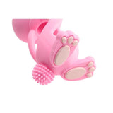 Bobbie Bunny Baby Teether Toy Rose Pink