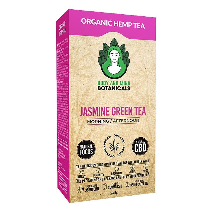 Body & Mind Botanicals CBD Hemp Tea Original 10 Tea Bags - McGrocer