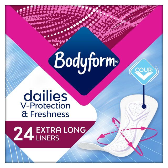 Bodyform Extra Long Pantyliners   24 per pack