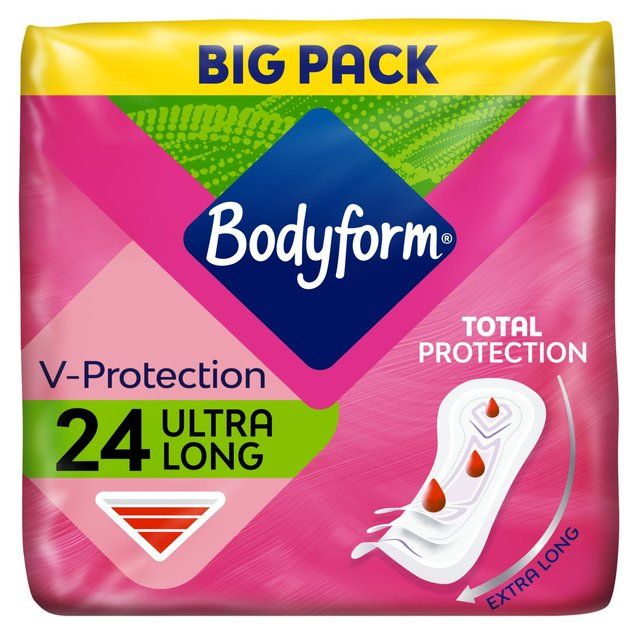 Bodyform Ultra Long Sanitary Towels   24 per pack