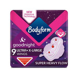 Bodyform Ultra Towels Goodnight Extra Large Wings x9