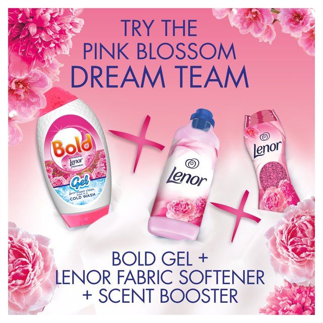 Bold 2In1 Washing Liquid Gel Pink Blossom 40 Washes   1320ml - McGrocer