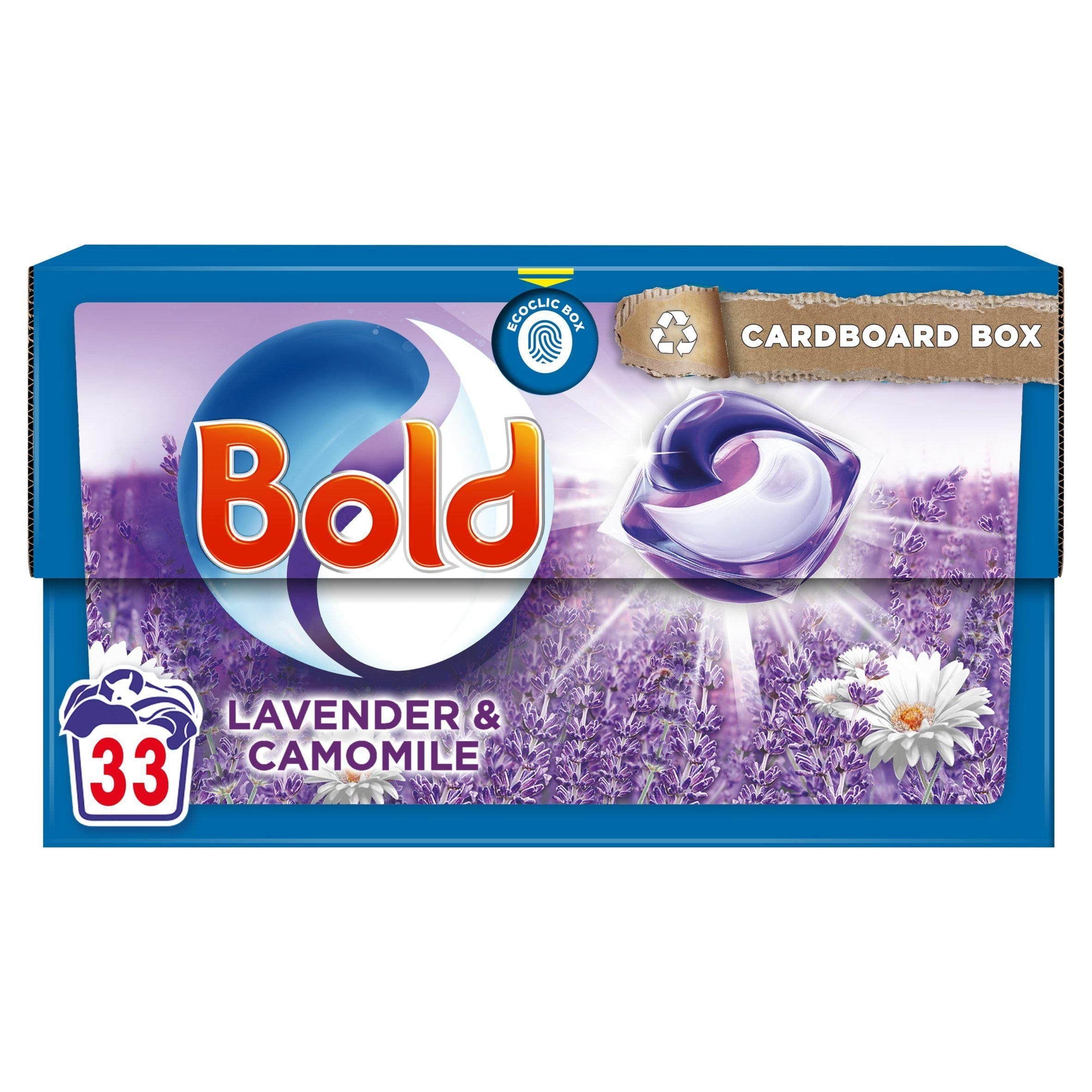 Bold All-in-1 Pods Washing Liquid Capsules Lavendar & Camomile 34 Washes - McGrocer