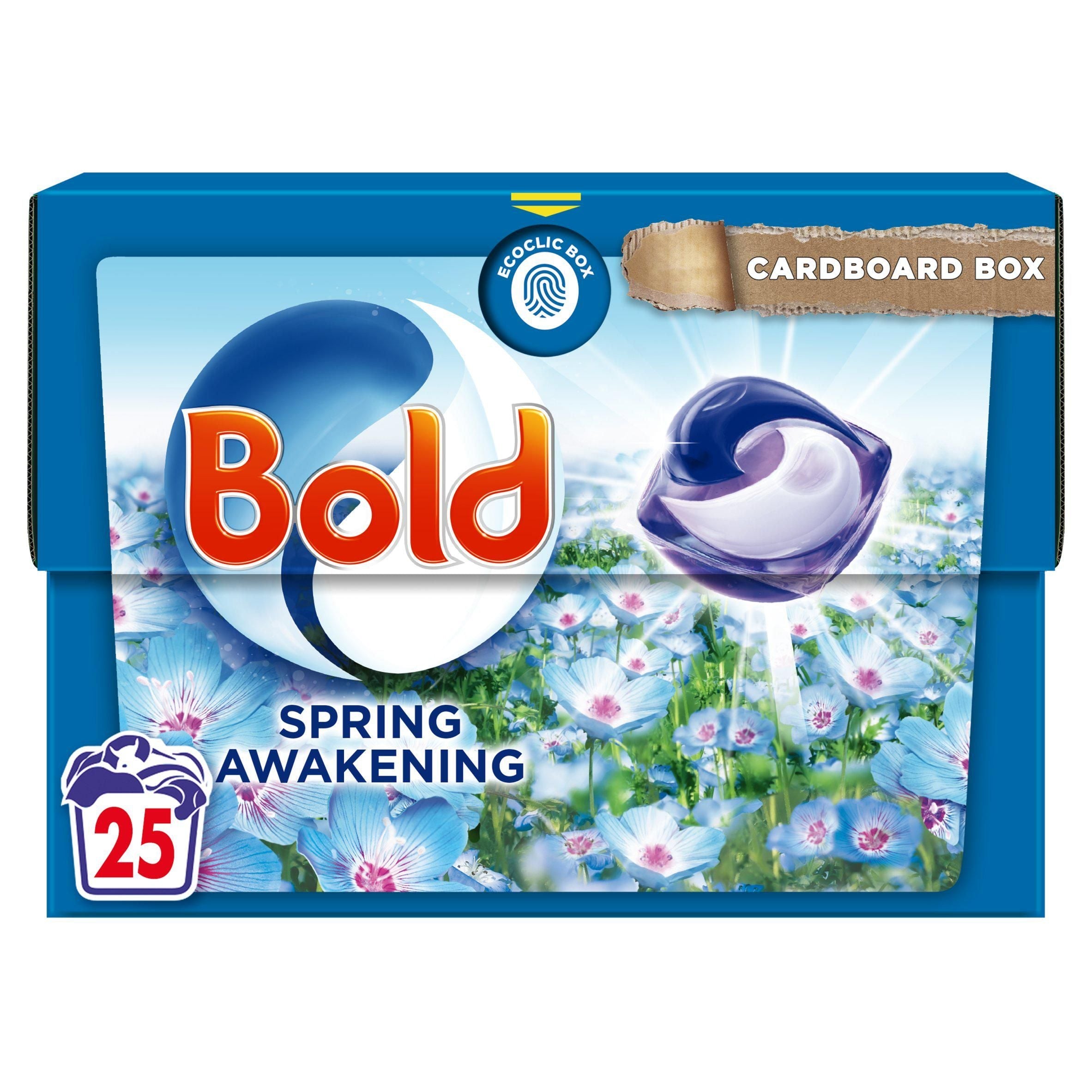 Bold All-in-1 Pods Washing Liquid Capsules Spring Awakening 25 Washes - McGrocer