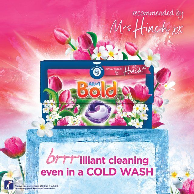 Bold Spring Garden Pods Washing Capsules Mrs Hinch 36 Washes   36 per pack - McGrocer