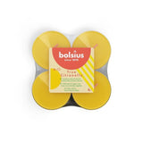 Bolsius Maxi Light Clear Cup Tea Lights - Citronella   8 per pack