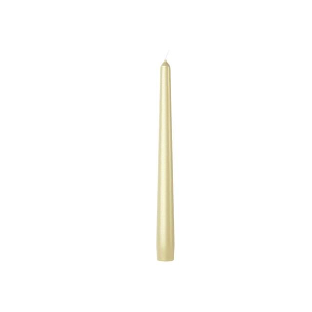 Bolsius Metallic Taper Dinner Candles- Silver   4 per pack