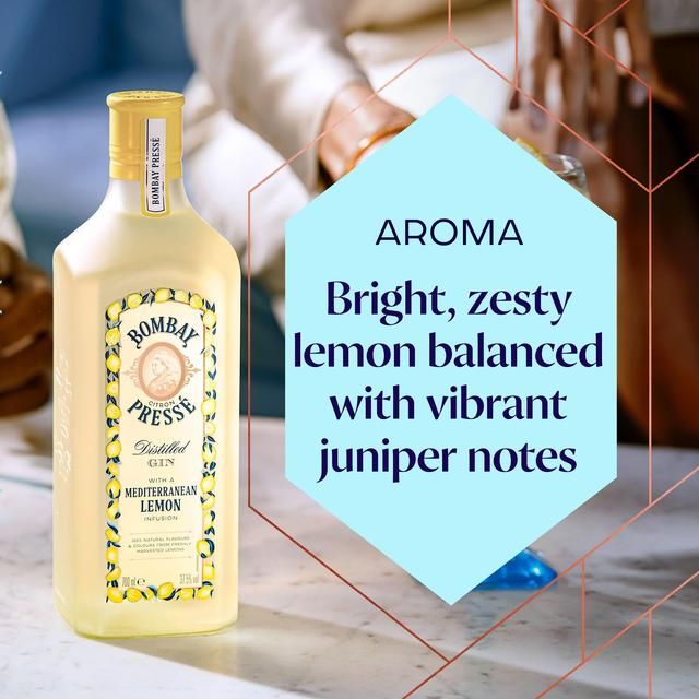 Bombay Citron Presse Mediterranean Lemon Distilled Gin   70cl - McGrocer