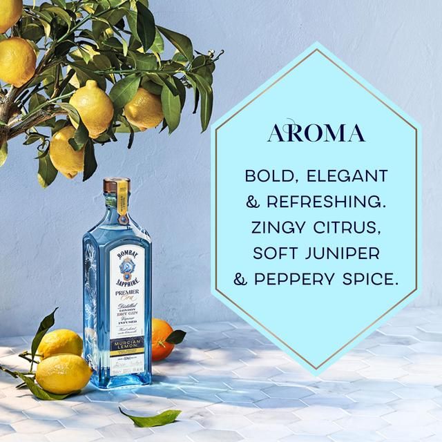 Bombay Sapphire Premier Cru Murcian Lemon Distilled London Dry Gin   70cl - McGrocer